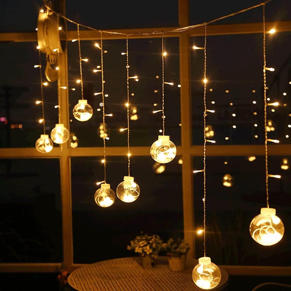 Led ışık saçak 2,5 m 138 led top gün ışığı 8 top