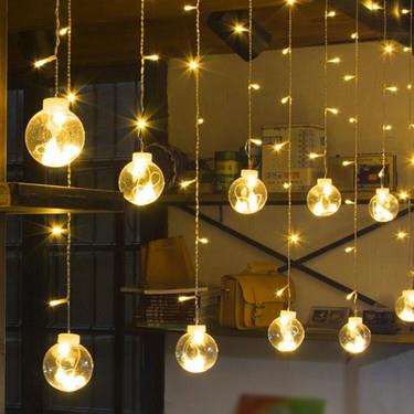 Led ışık Yılbaşı Sarkıt 12 Ampül Şek.2,5m fiş küçk