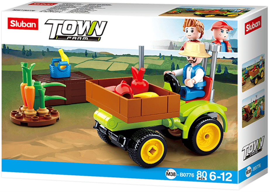 Lego 080 Parça Sluban Town Traktör               