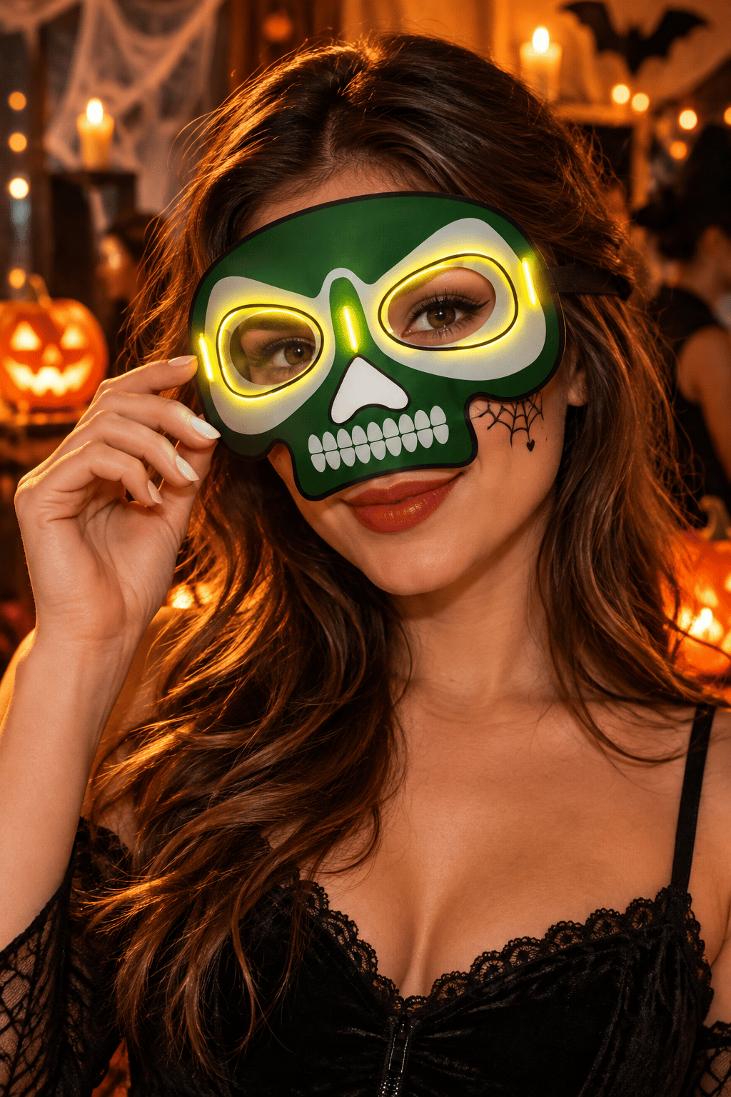 Maske parti maskesi SARI glow stick -