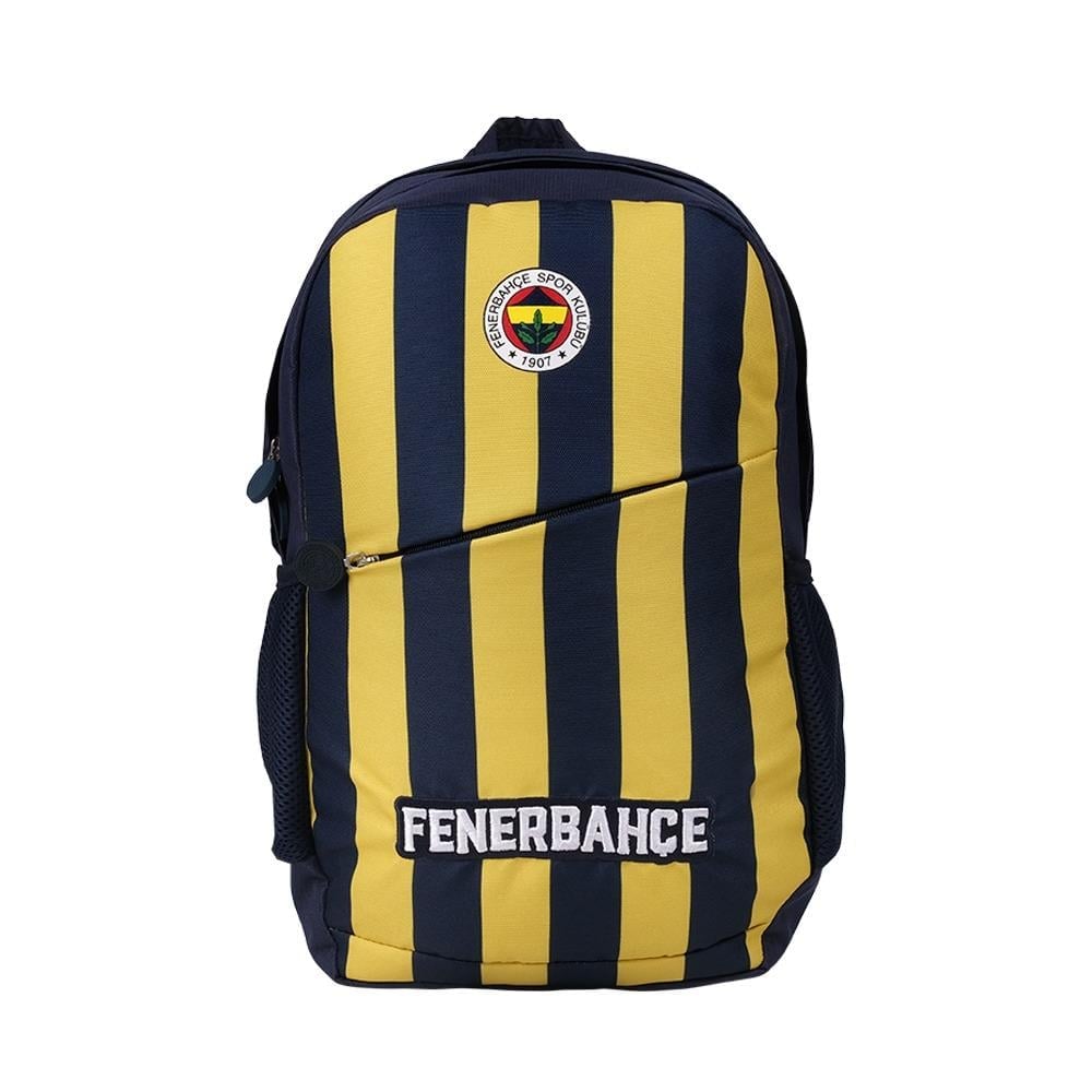 Me Çanta 3 Bölmeli Fenerbahçe Çubuklu Forma Desenli Okul Sırt Çantası 24756