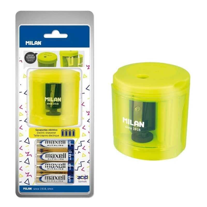 Milan BWM10375  sarı elektrikli kalemtraş blister