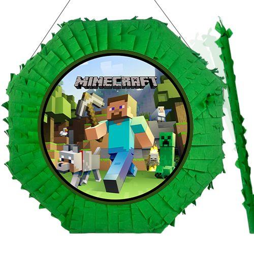 Minecraft Pinyata 42cm + Sopası