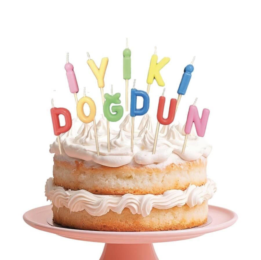 Mum İyiki Doğdun Pastel Karışık 11 Parça