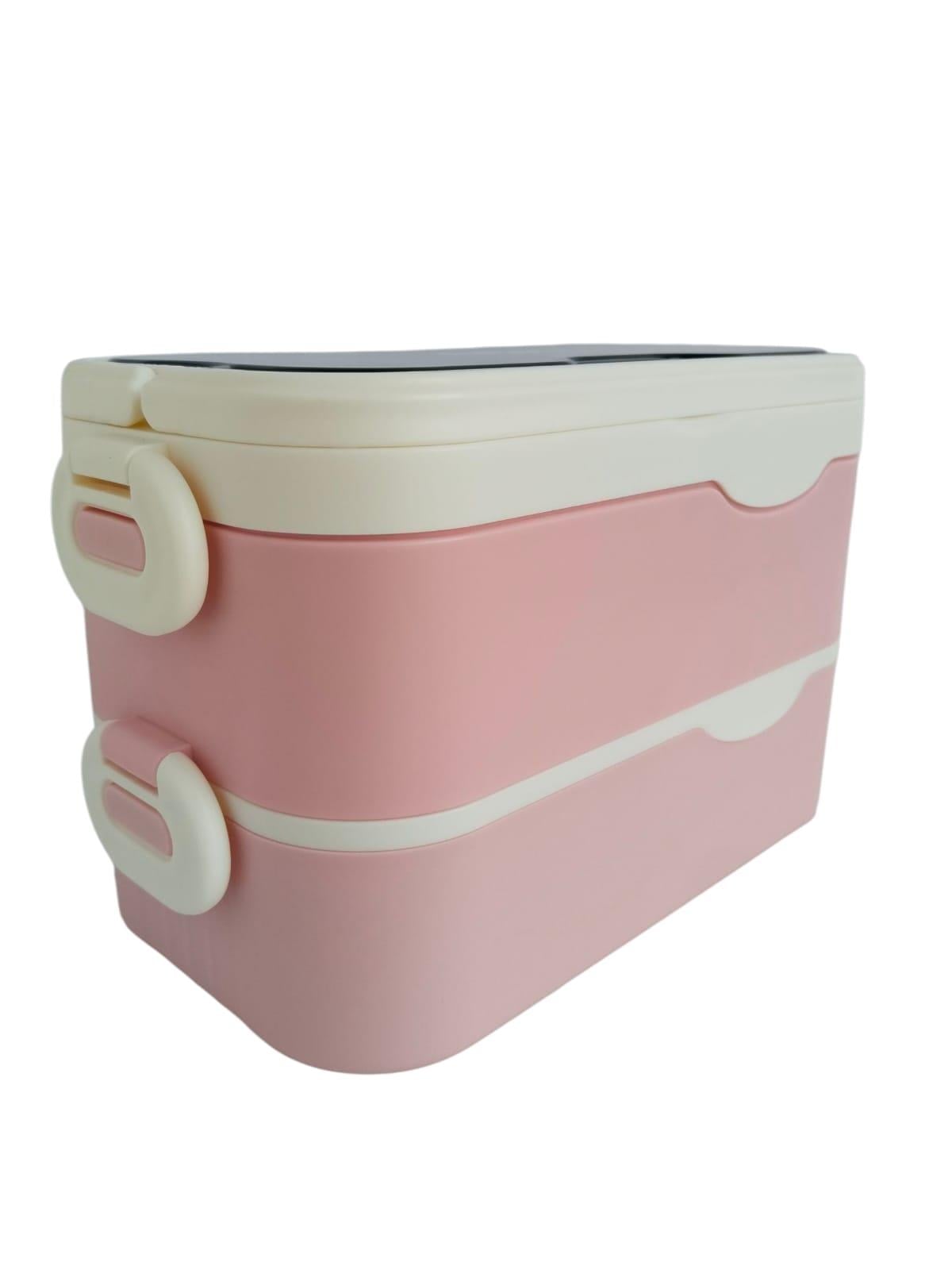 Noki Kids Paslanmaz Çelik Yemek Kabı 1350 ML Çift Katlı Pembe
