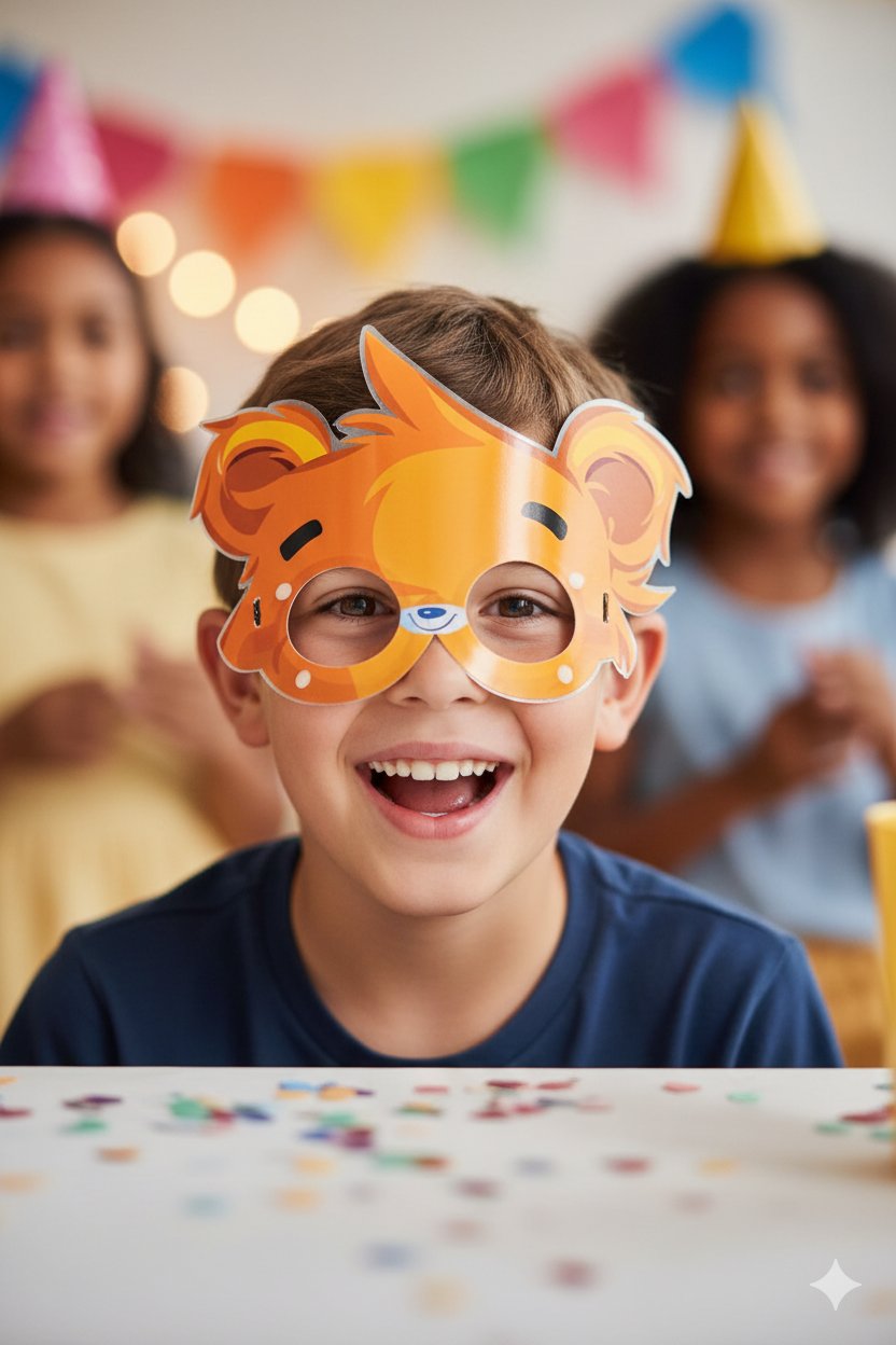 Parti gözlük pvc kaplı Sevimli Ayıcık Bear  eni  13,5cm 
