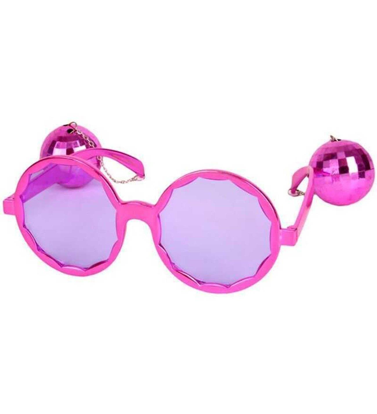Parti Gözlükleri PEMBE Yanları Disko Toplu