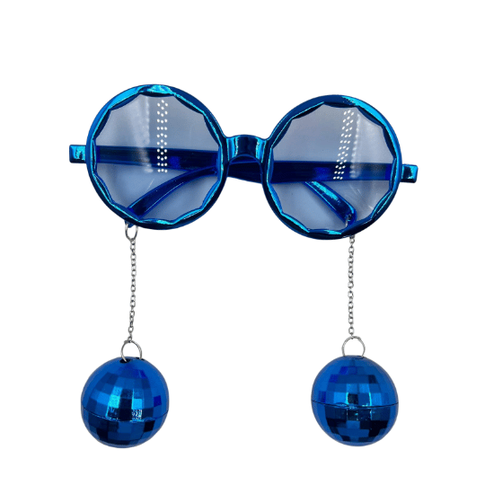 Parti Gözlükleri Saks Mavi Yanları Disko Toplu