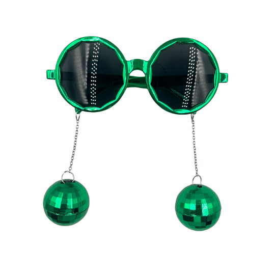 Parti Gözlükleri YEŞİL Yanları Disko Toplu
