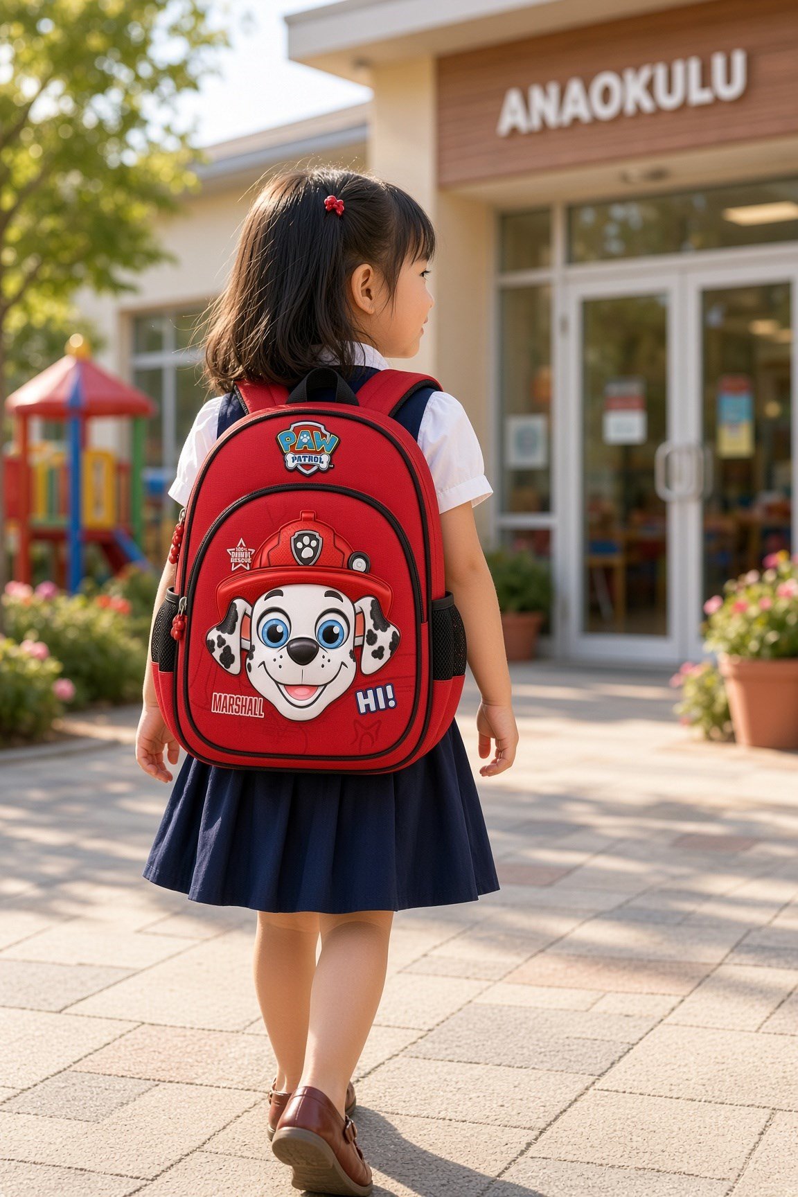 Paw Patrol Marshall Anaokulu Çantası 2656 Kabartmalı