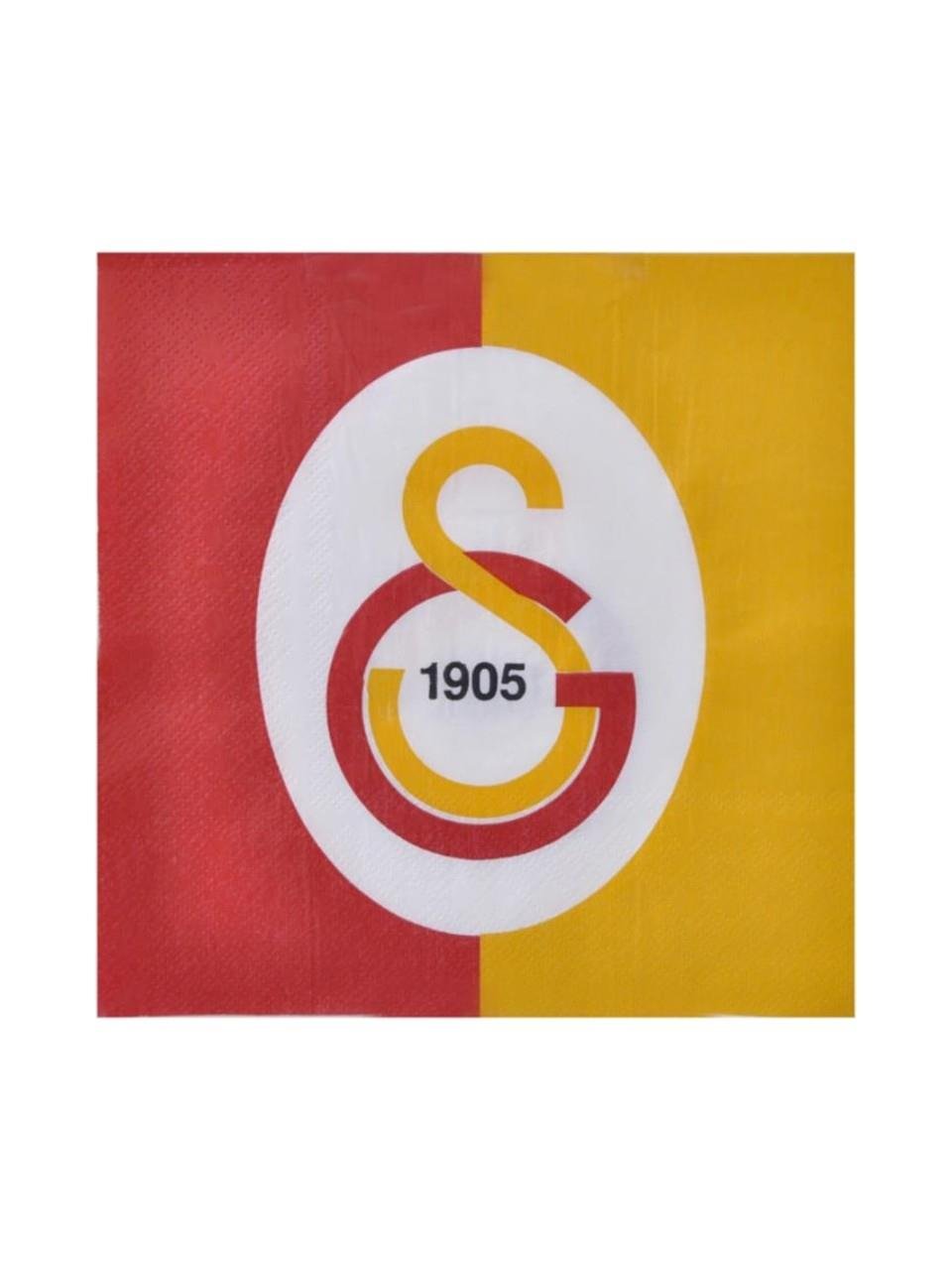 Peçete Galatasaray 33X33 Cm 16 lı paket orjinal lisanslı doğum günü kutlama peçetesi