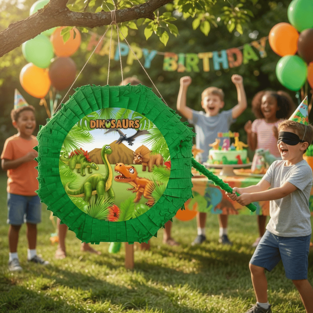 Pinyata Sevimli Dinozor Pinyata 42 cm + Sopası