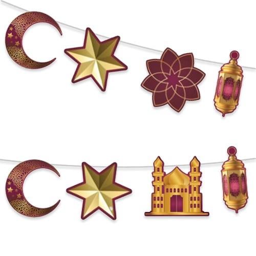 Ramazan Dekoratif Süs Bordo Gold 160 cm