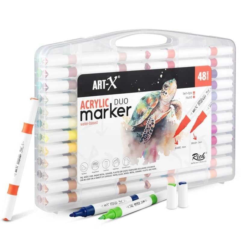 Rich Art-X Acrylıc Marker Duo 48 Li Set 18053