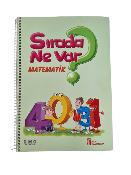 Sırada Ne Var - Okul öncesi Matematik Kitabı Spiralli 96 sayfa etkinlik ve aktivite kitabı