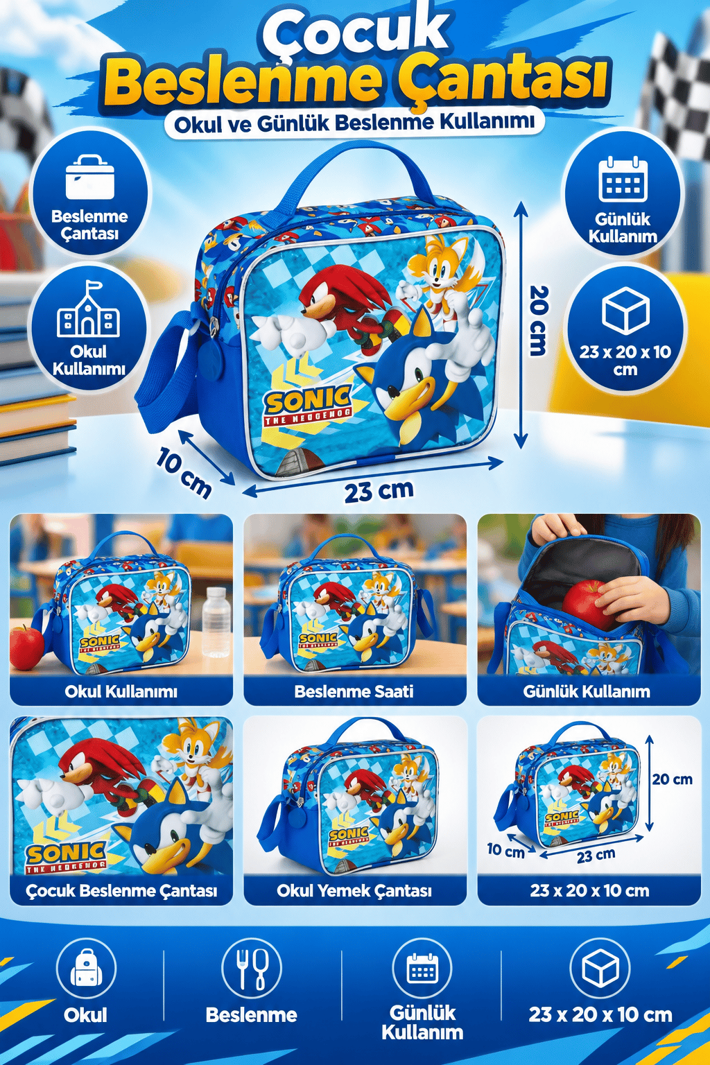 Sonic Beslenme çantası 2058-9