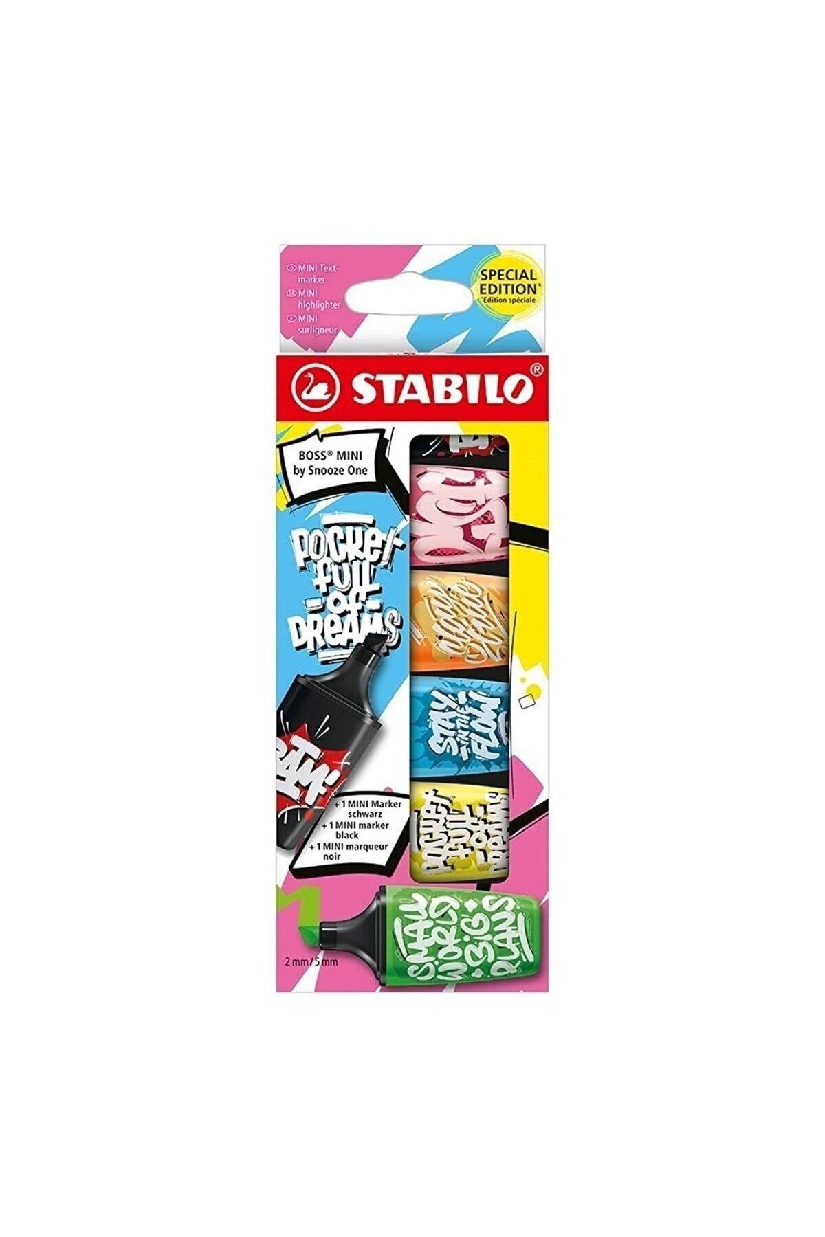 Stabilo Boss Mini By Snooze One 6lı Fosforlu Kalem