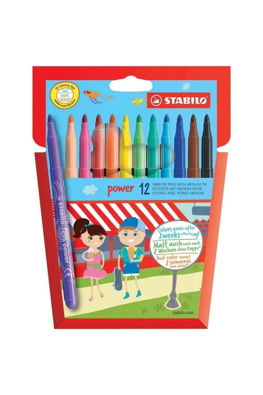 Stabılo Power Kecelı Kalem 12'Lı