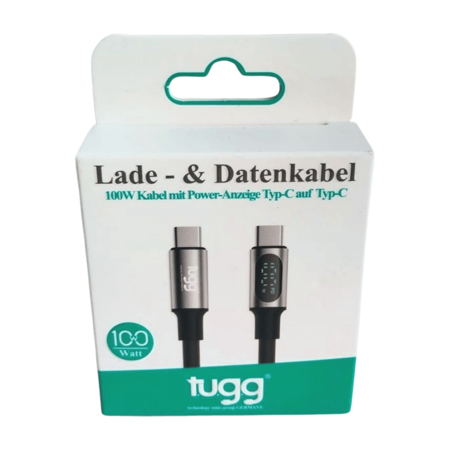 Tugg Germany Şarj Kablosu 100w Göstergeli Type-C - Type-C 104631
