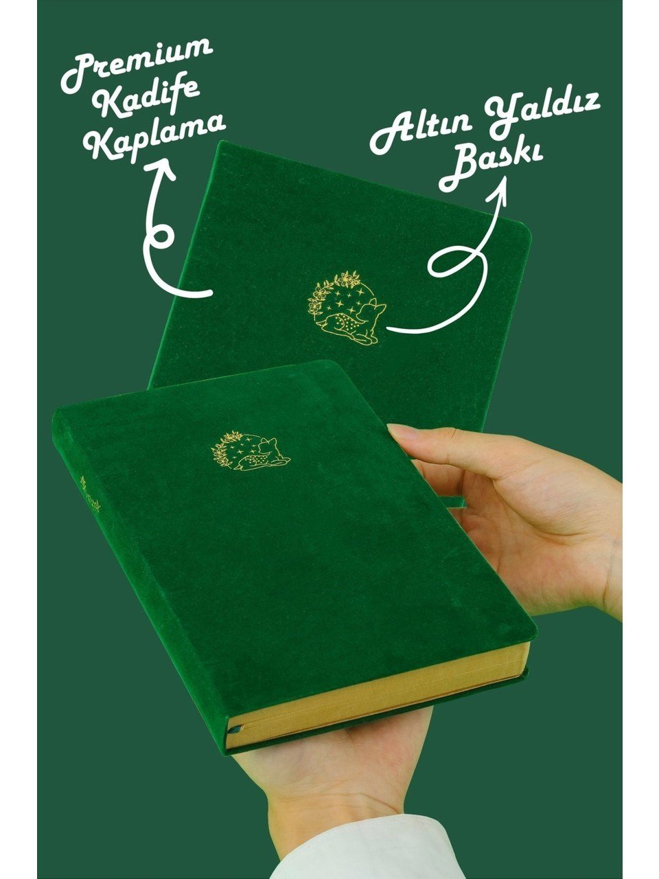 Vj Bujo Defter Süet 96yp 160gr.Cepli çizgili.yeşil