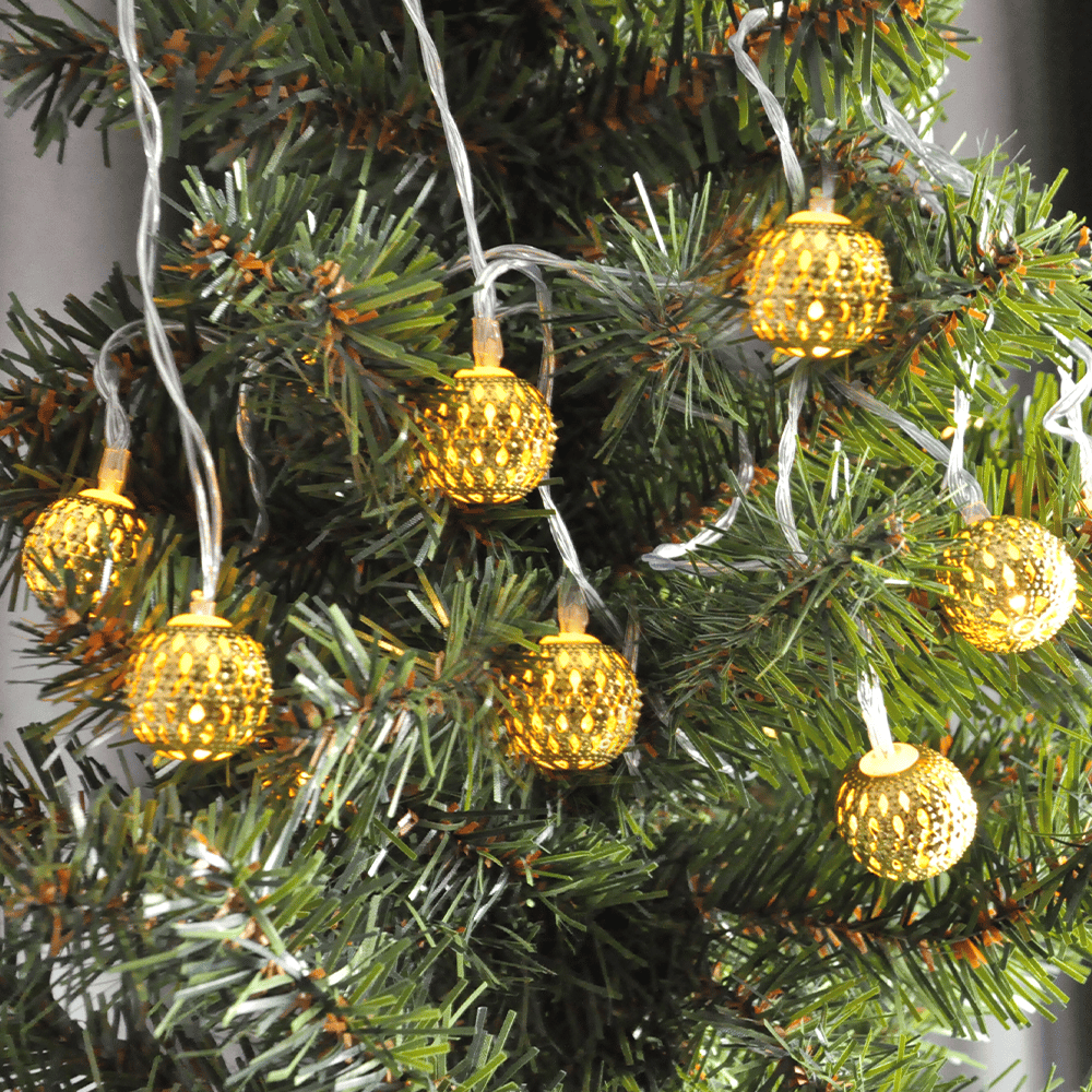 Yılbası Led Işık TOP model 3 metre.pilli gün ışığı çam ağacı dekoratif ışık