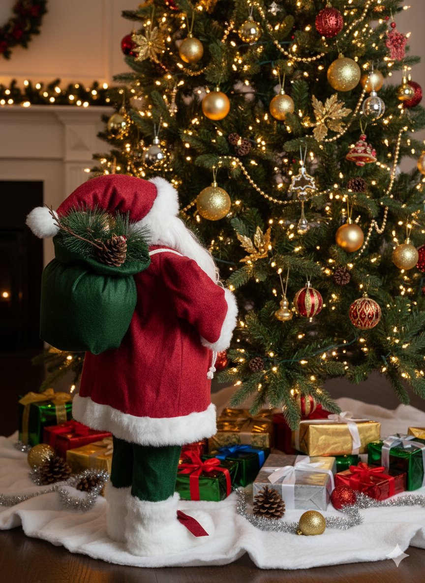 Yılbaşı Noel Baba Kırmızı Ormancı 60cm Noel Baba