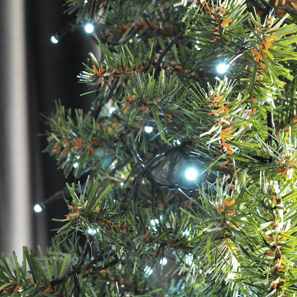 Yılbaşı Pilli Led Işık 80 led / 8 metre -beyaz renkli Işık-çam ağacı, cam,pencere ve vitrin süsleme pirinç led ışık