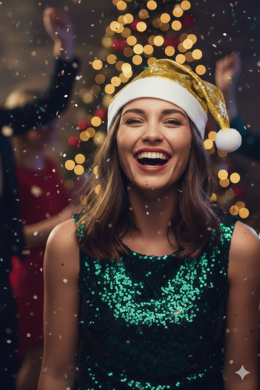 Yılbaşı Şapkası Parlak Kadife Noel Baba Gold Kartanesi Desenli Kafa Tam Tur 58 cm