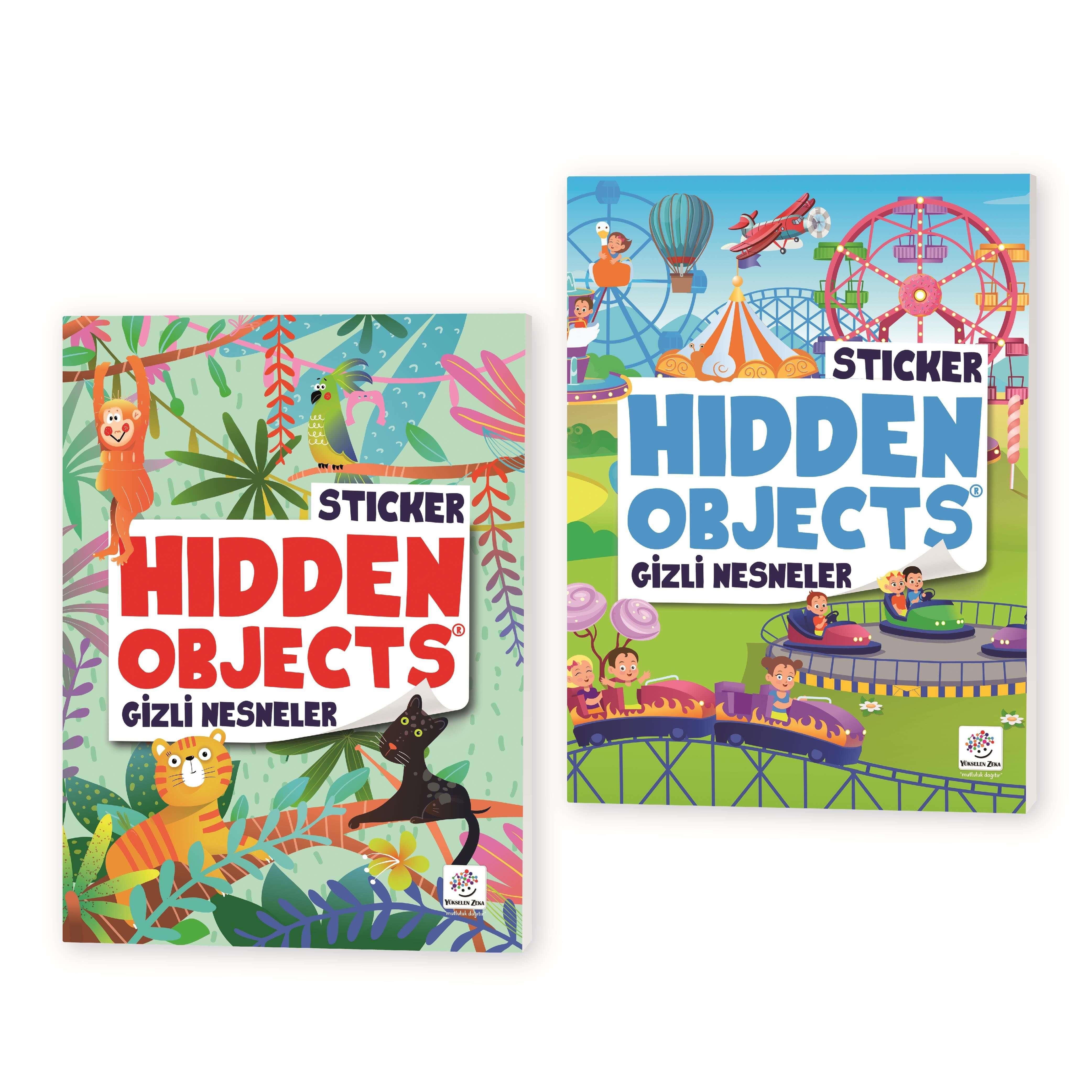 Yükselen z.3+ Yaş Sticker Hidden Objects 2'li Set