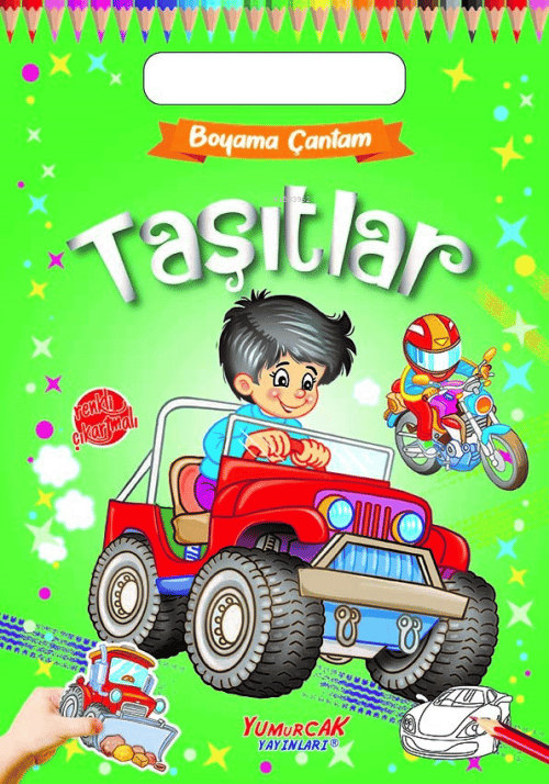 Yumurcak Boyama Çantam - Taşıtlar