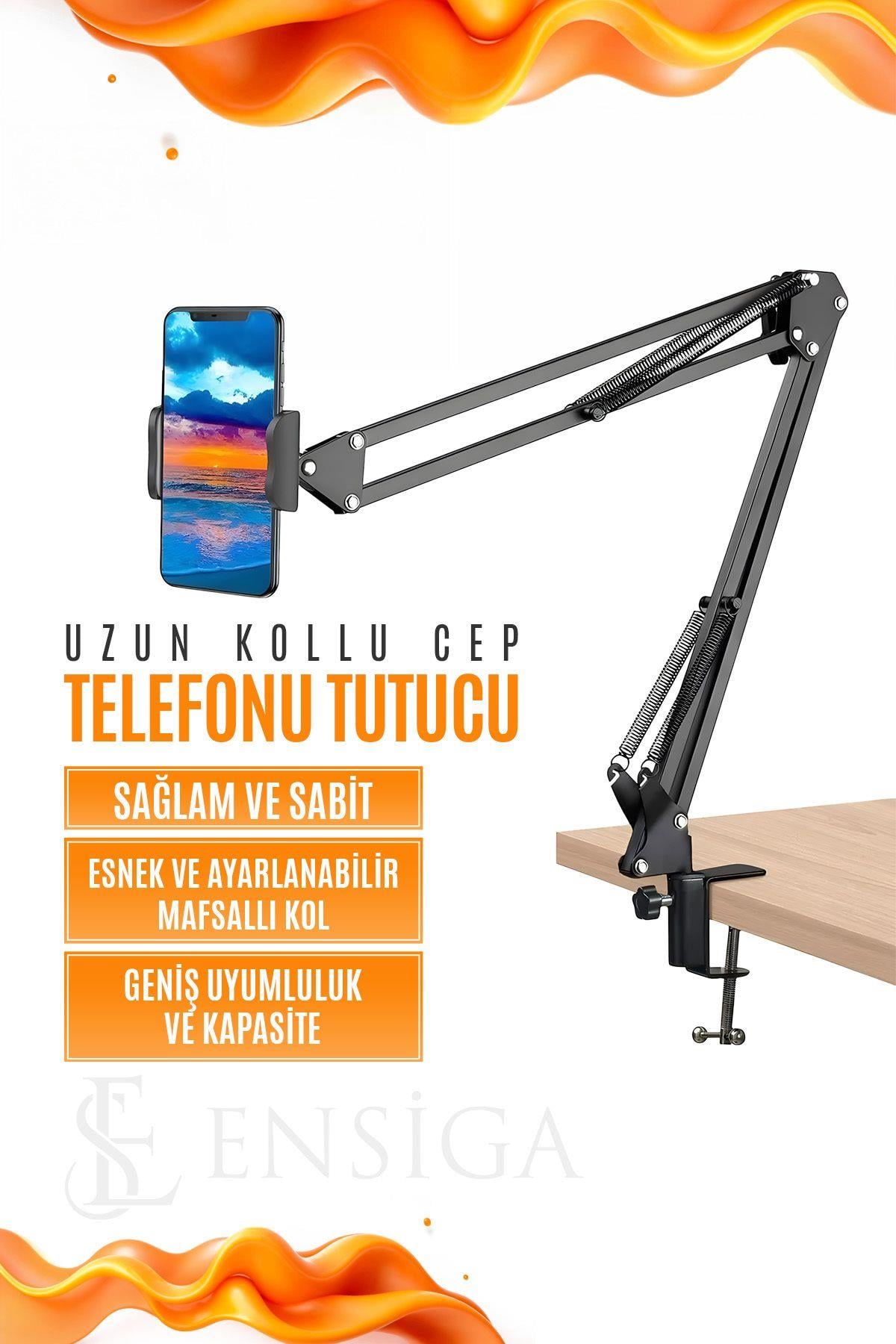 Cep telefonu Tutucu kol akıllı telefon kelepçesi uzun kollu cep telefonu tutucu, mafsallı kol askısı