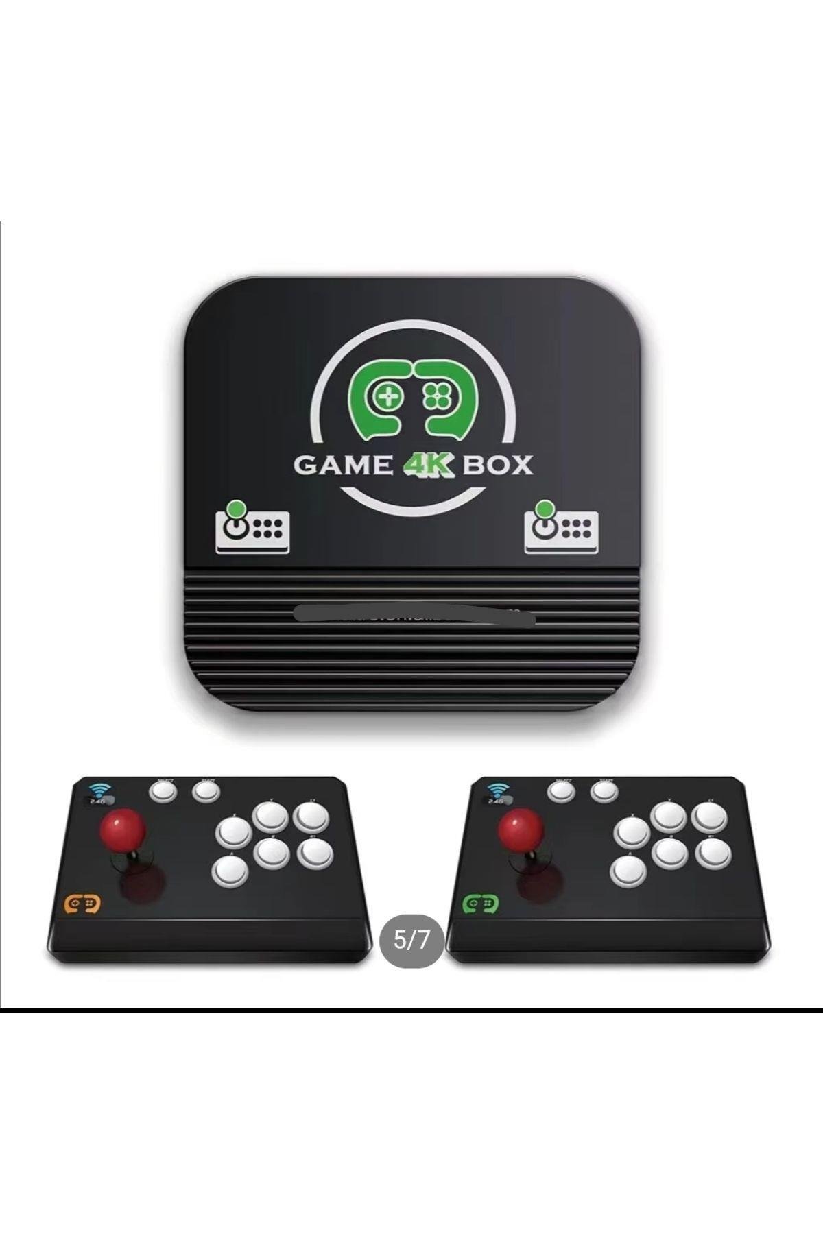 Kablosuz Çift Joystick Retro 10000 Oyun Tv Bağlanan Ateri Video Game 4k Oyun Makinesı