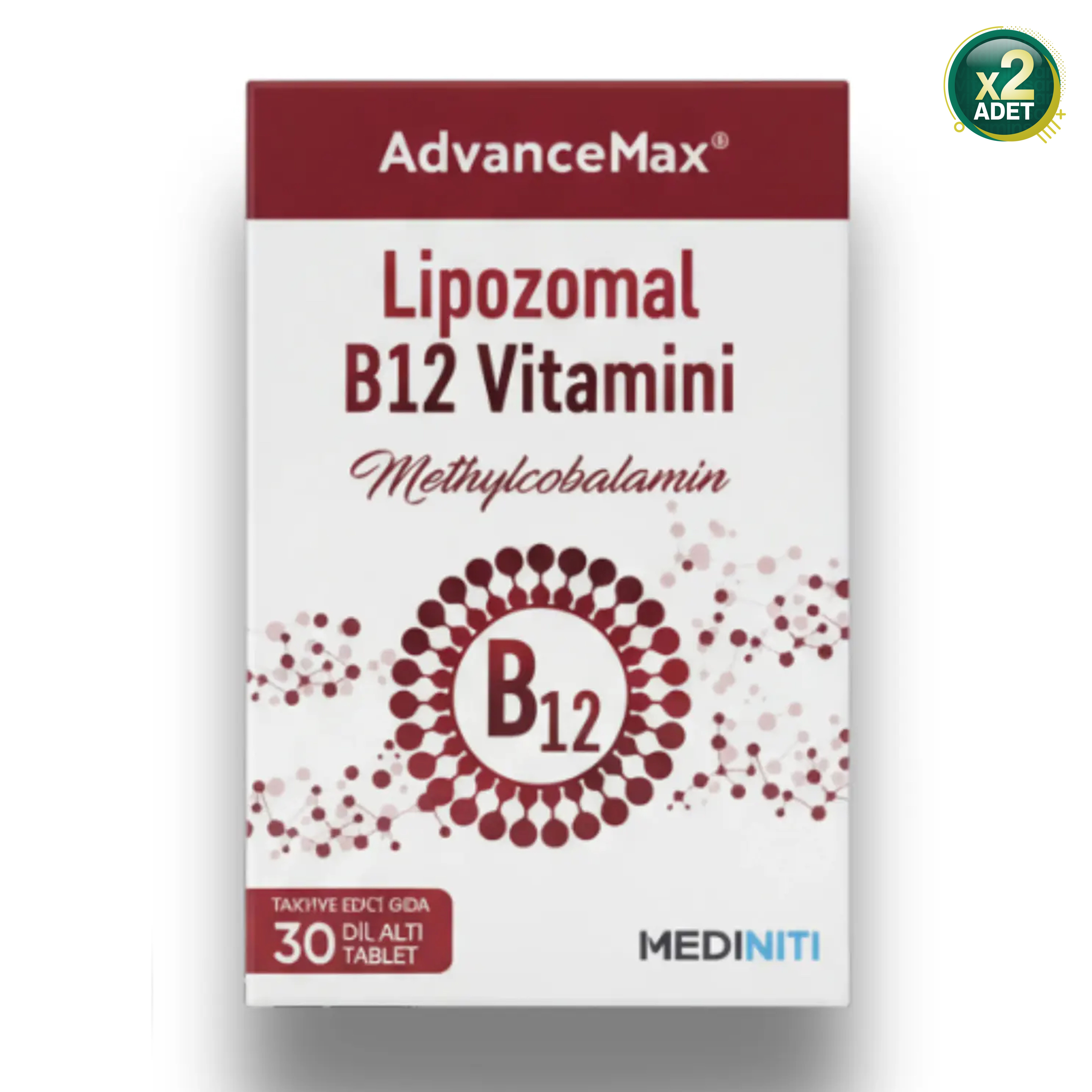 Advancemax Lipozomal B12 30 Tablet 2 Adet