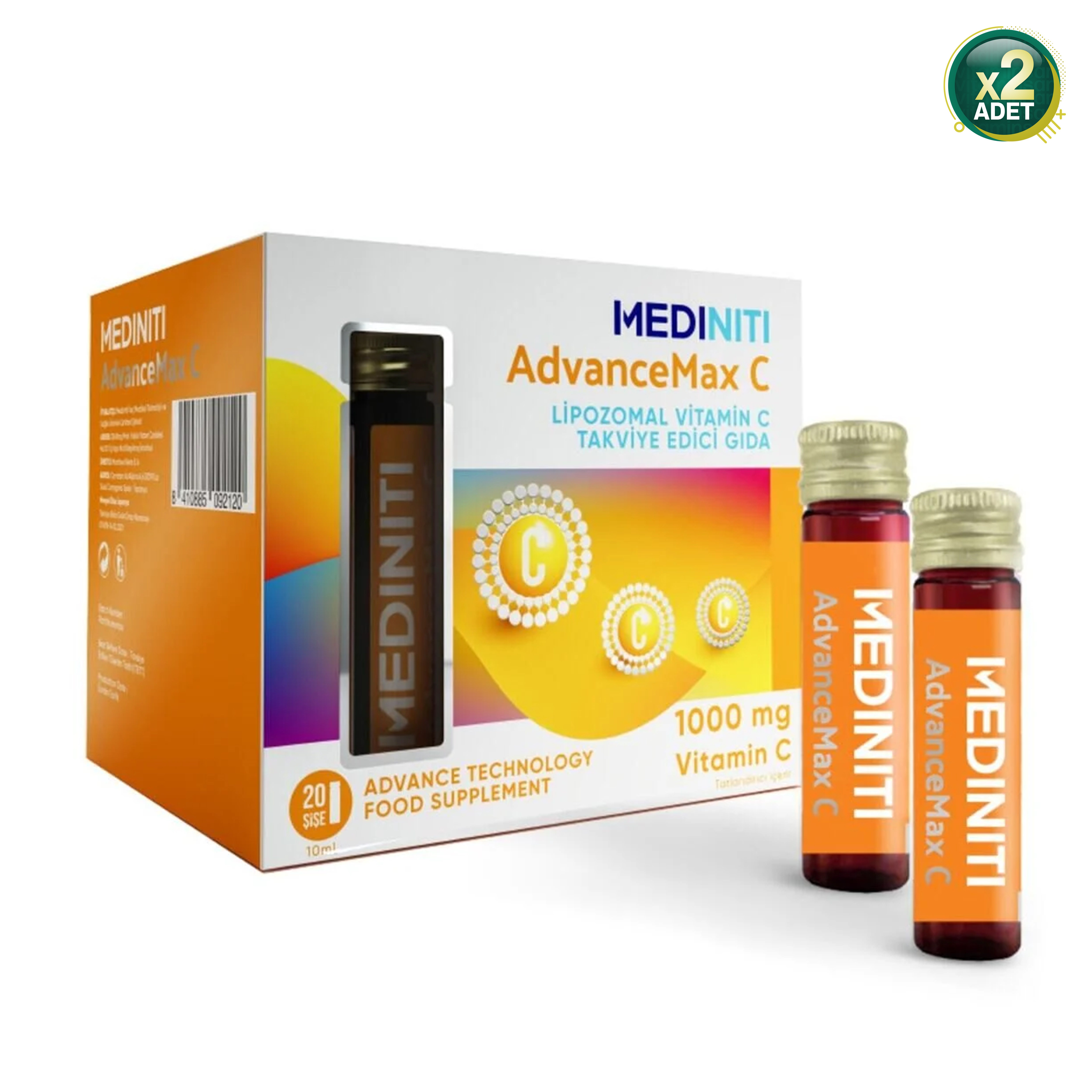 Advancemax Lipozomal C Vitamini 10 ml x 20 Shot 2 Adet