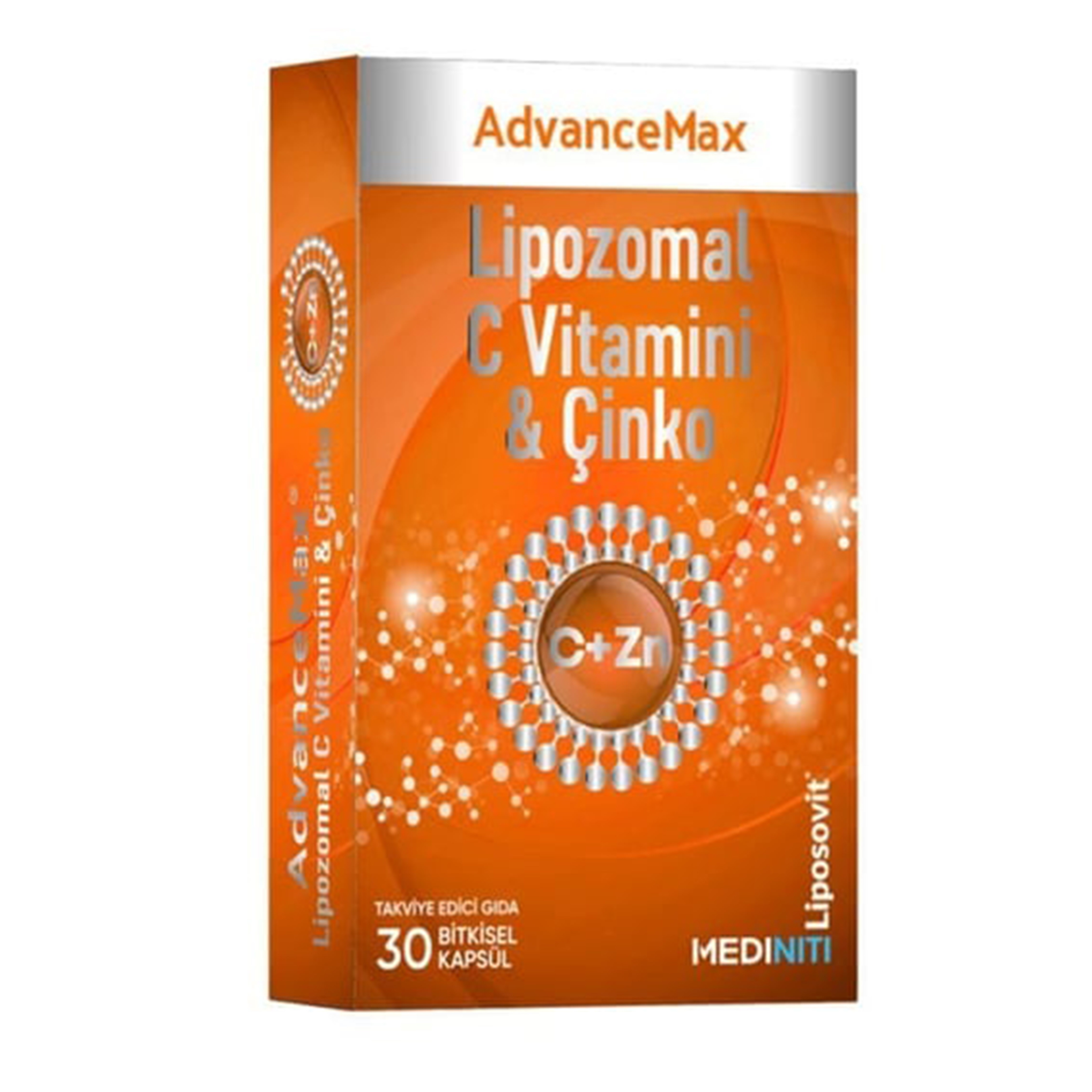 Advancemax Lipozomal C Vitamini + Çinko 30 Kapsül