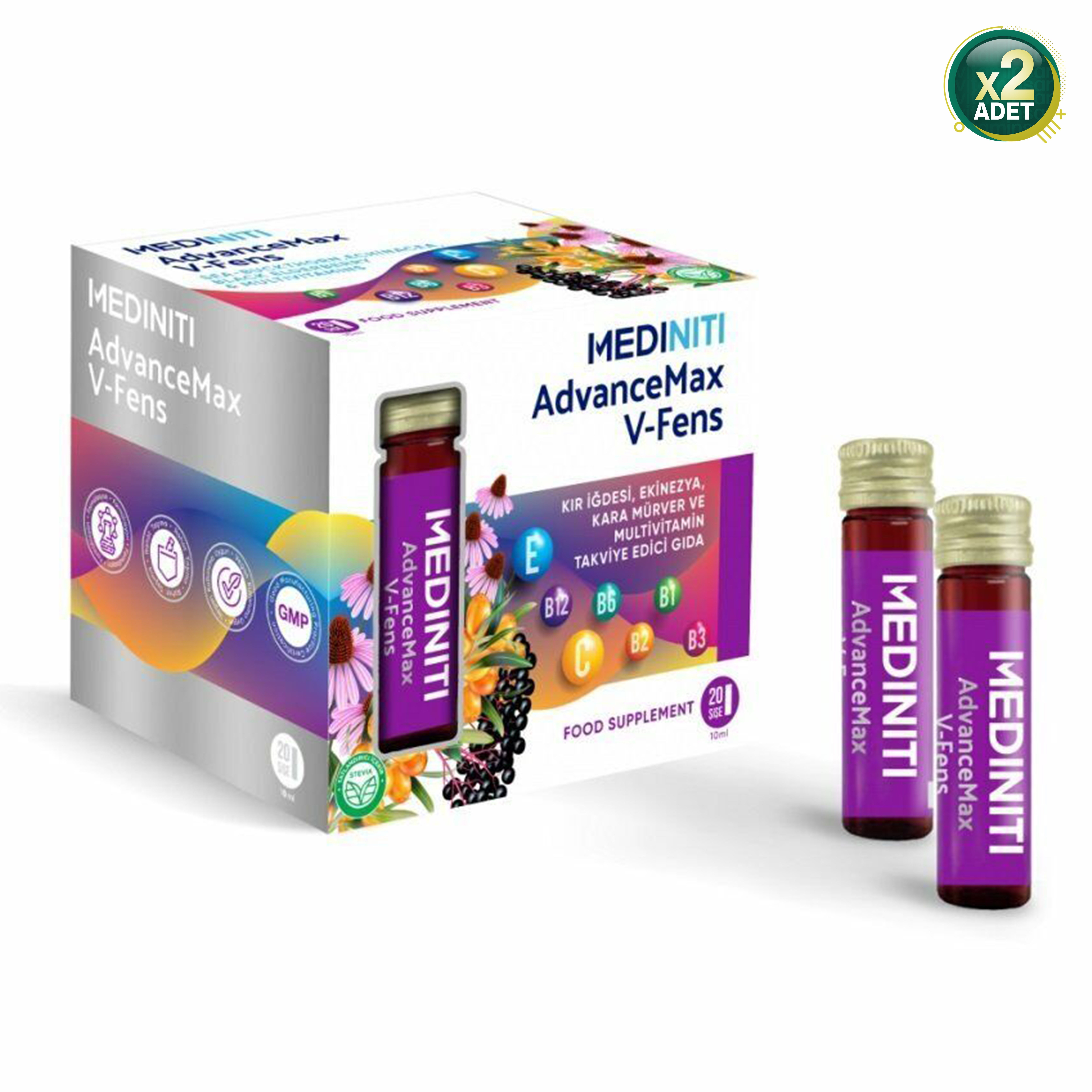 Advancemax V-Fens 10 ml 20 Saşe 2'li Paket