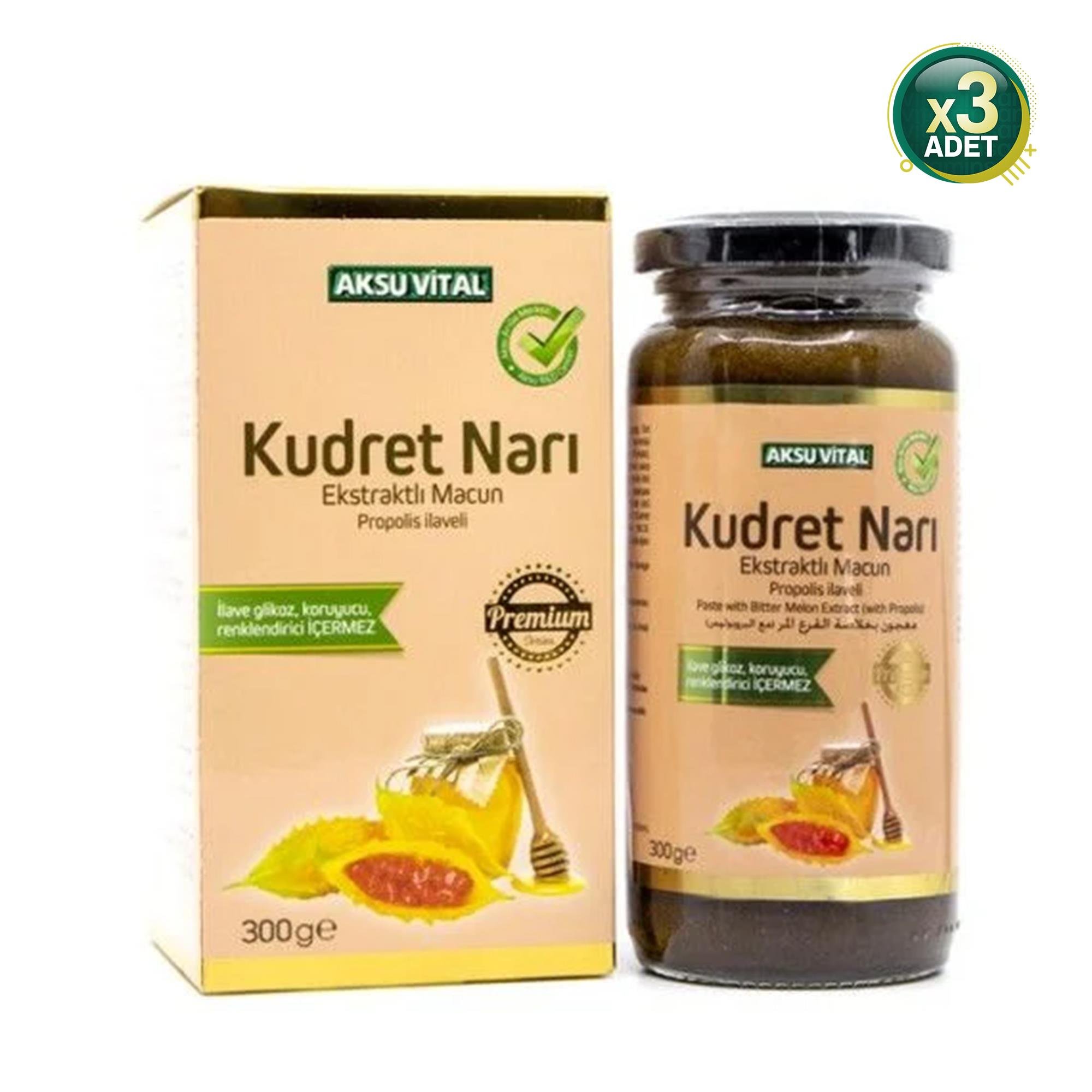 Aksu Vital Kudret Narı Ekstraktlı Macun 300 gr 3 Adet