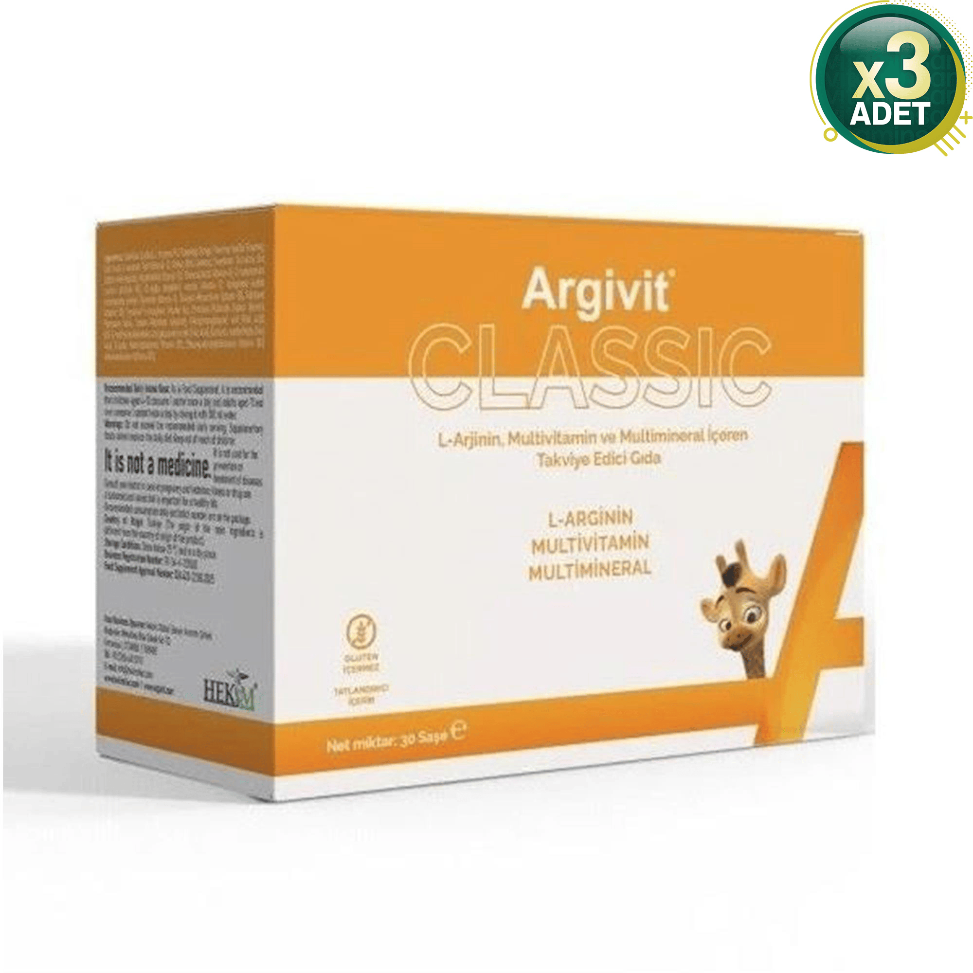 Argivit Classic 30 Saşe - 3 Adet (90 Saşe)