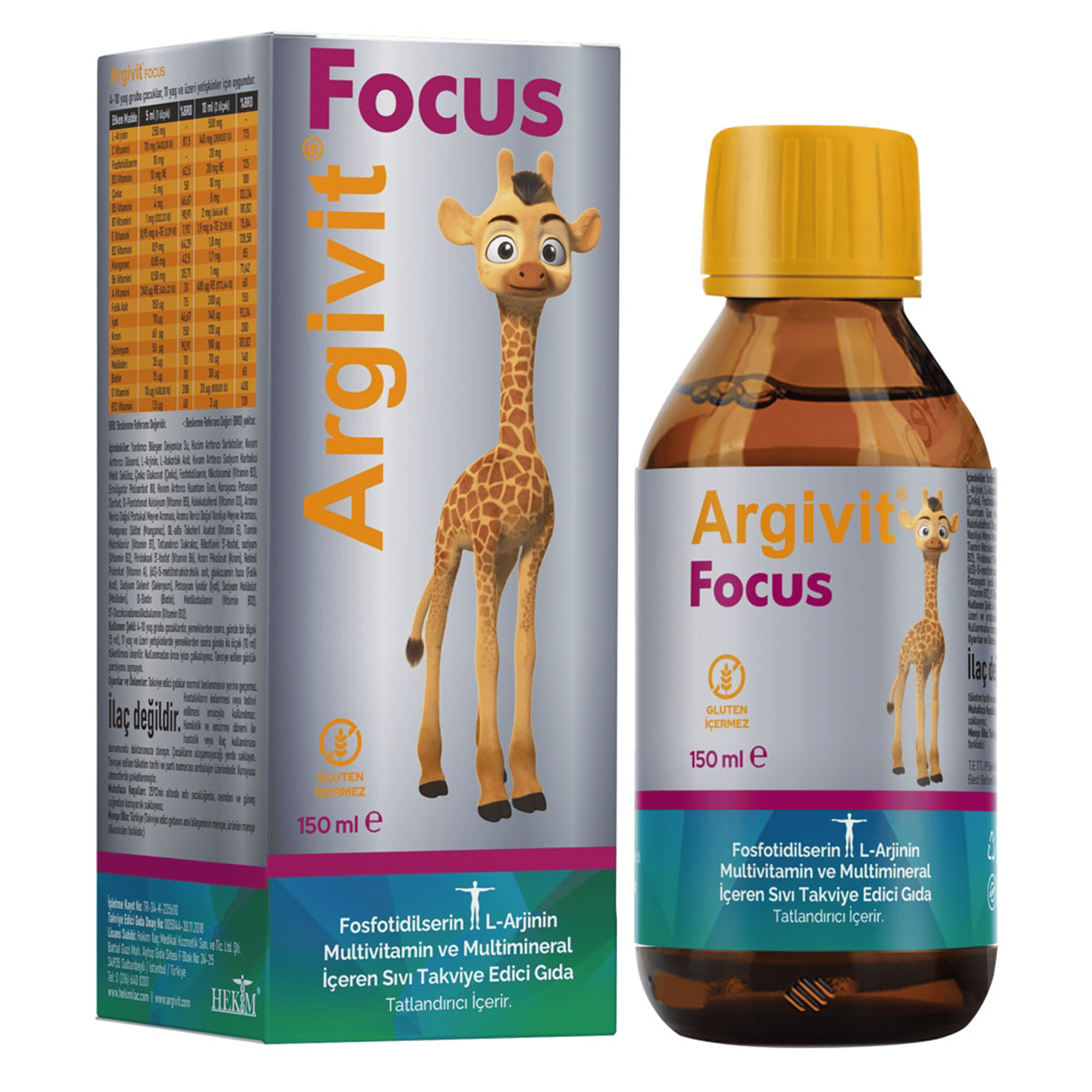 Argivit Focus Takviye Edici Gıda 150 ml