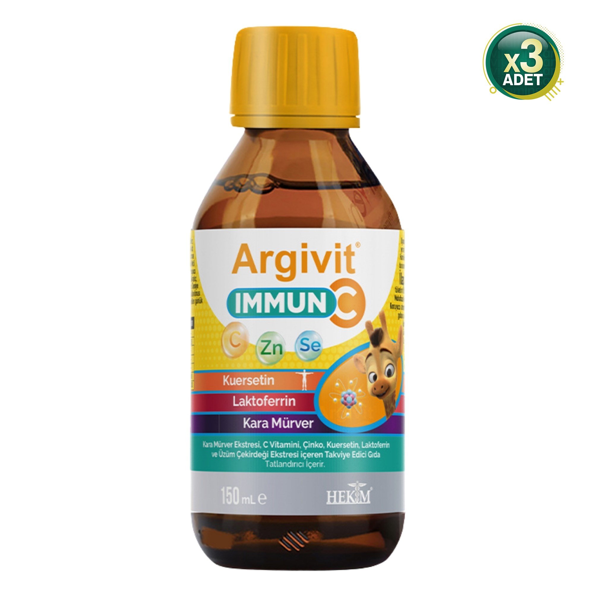 Argivit Immun C Şurup 150 ml 3'lü