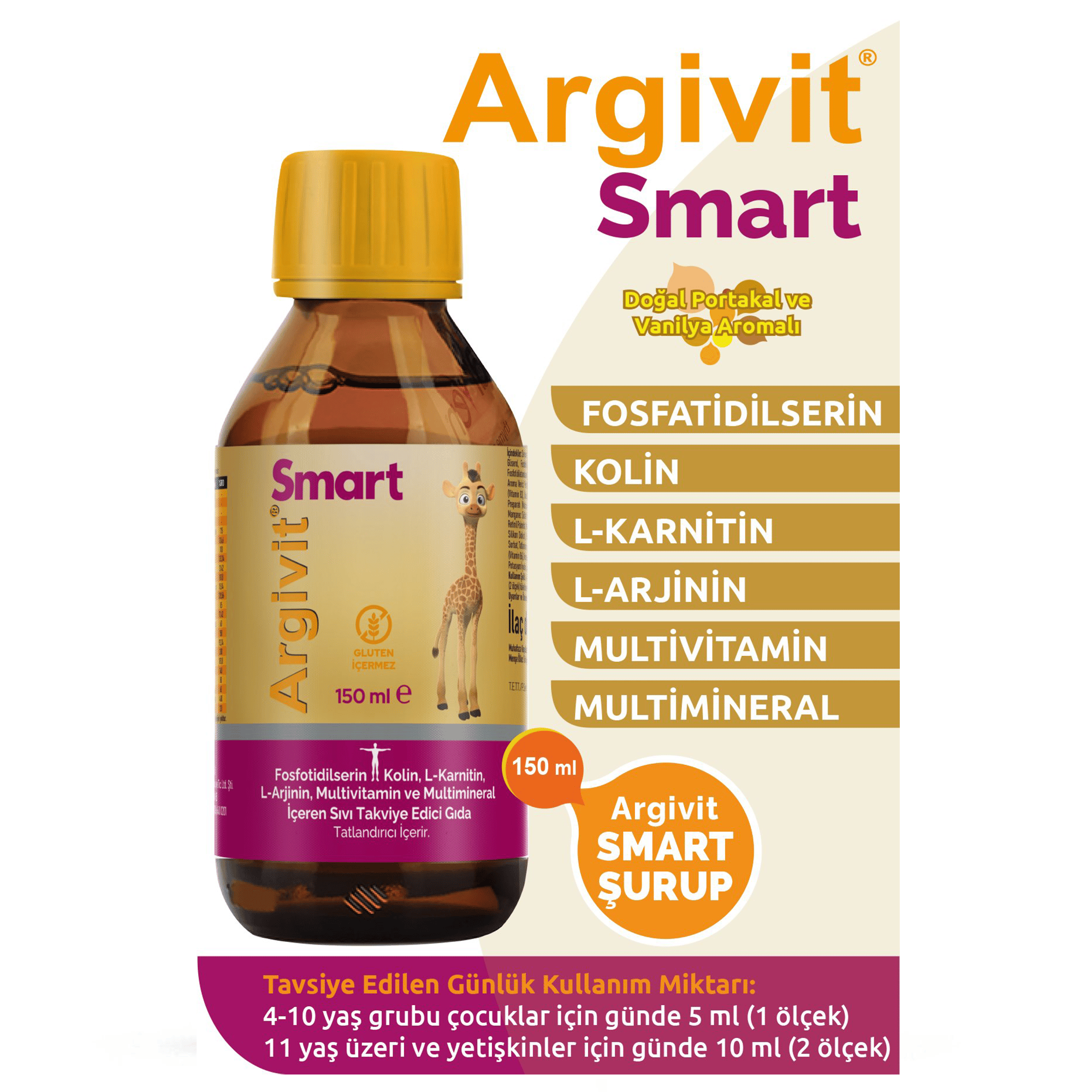 Argivit Smart Şurup 150 ml 2 Adet
