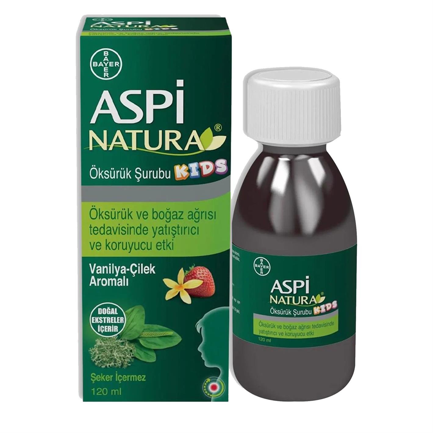 Aspinatura Kids Öksürük Şurubu Vanilya & Çilek 120 m