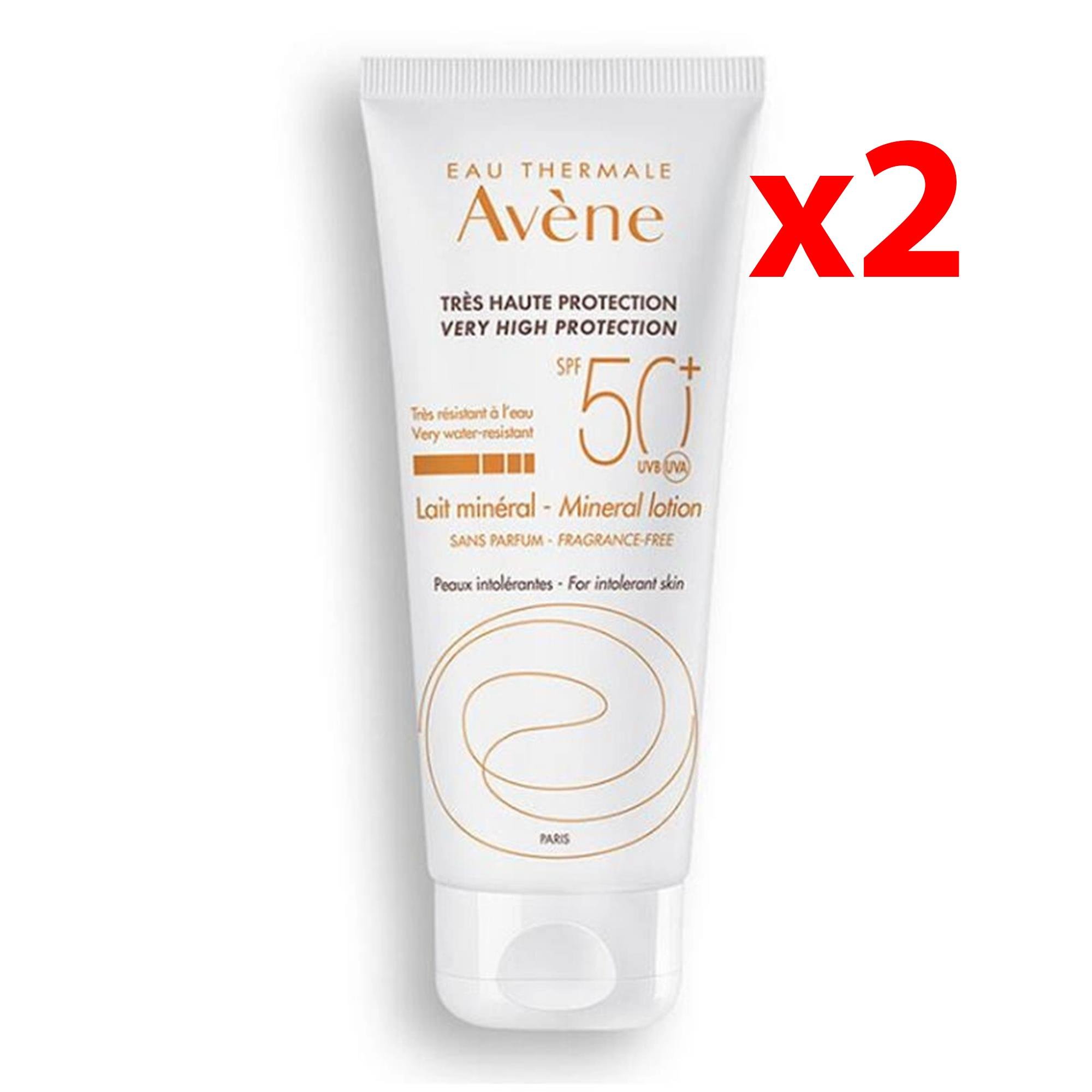 Avene Lait Spf 50 Mineral Lotion (Mineral Güneş Losyonu) 100ml 2 Adet