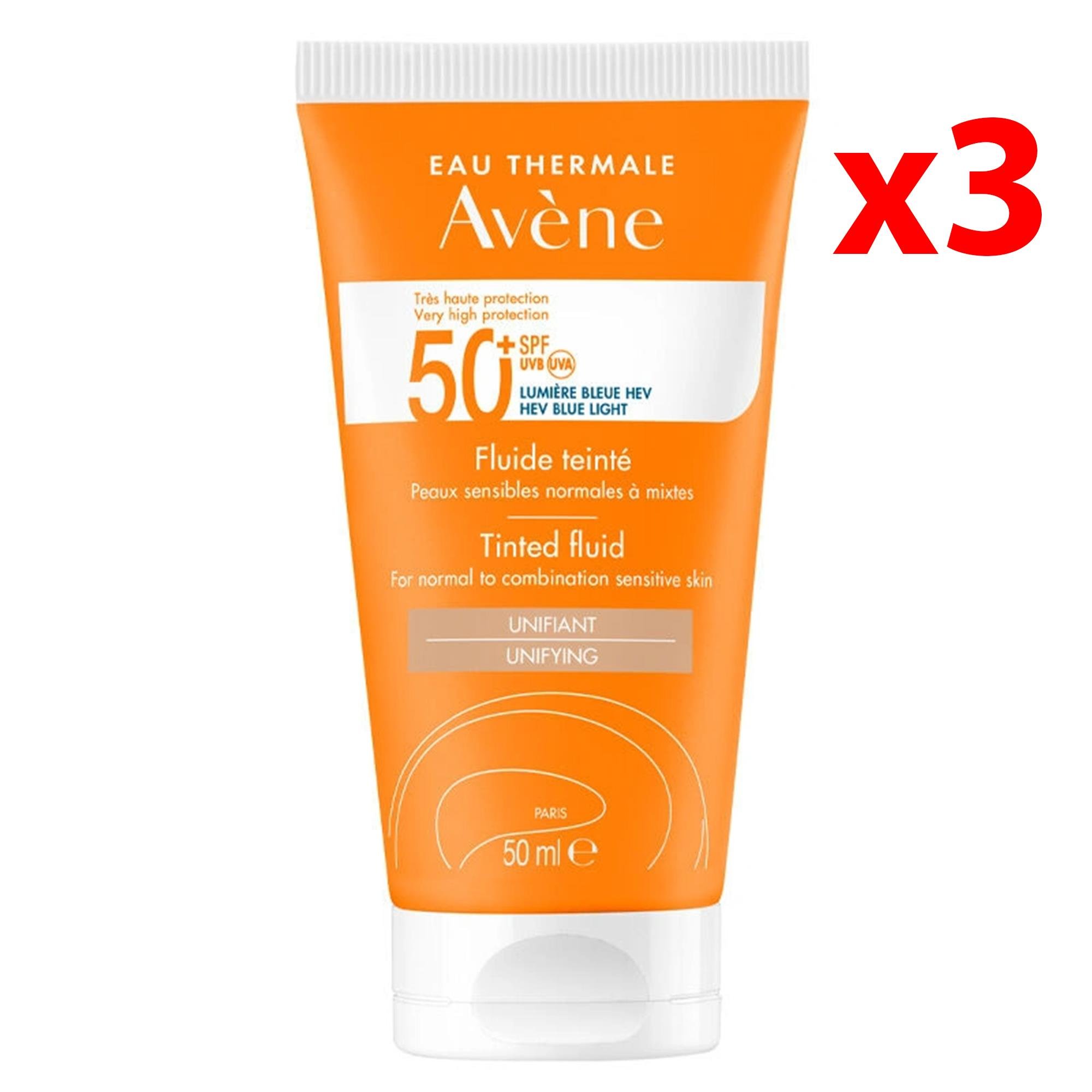 Avene Solaire SPF 50+ Tinted Fluid 50 ml 3 Adet