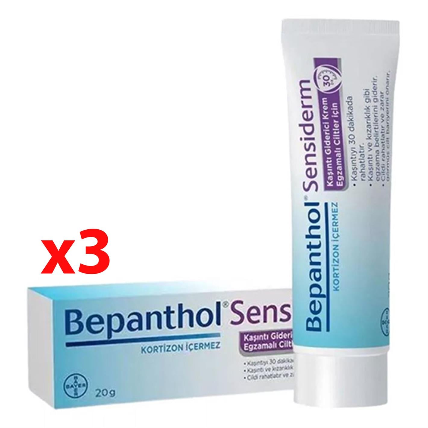 Bepanthol Sensiderm Krem 20 gr 3 Adet