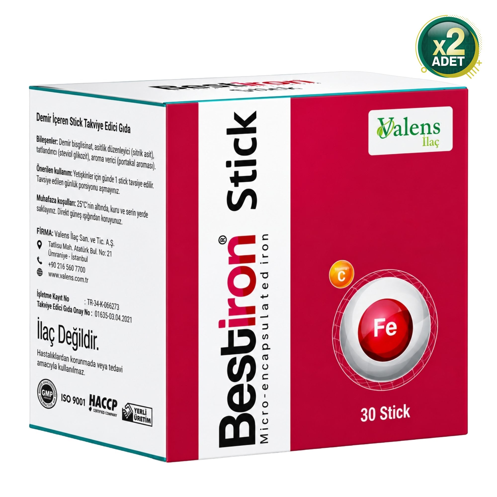 Bestiron 30 Stick 2 Adet