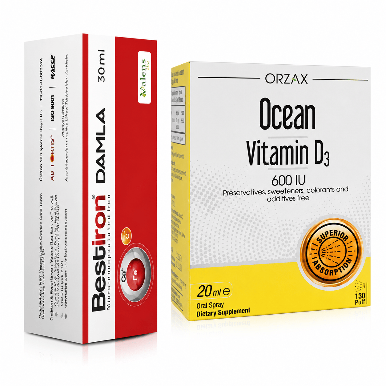 Bestiron Bestiron Damla 30 Ml + Ocean Vitamin D3 600ıu Sprey 20 ml