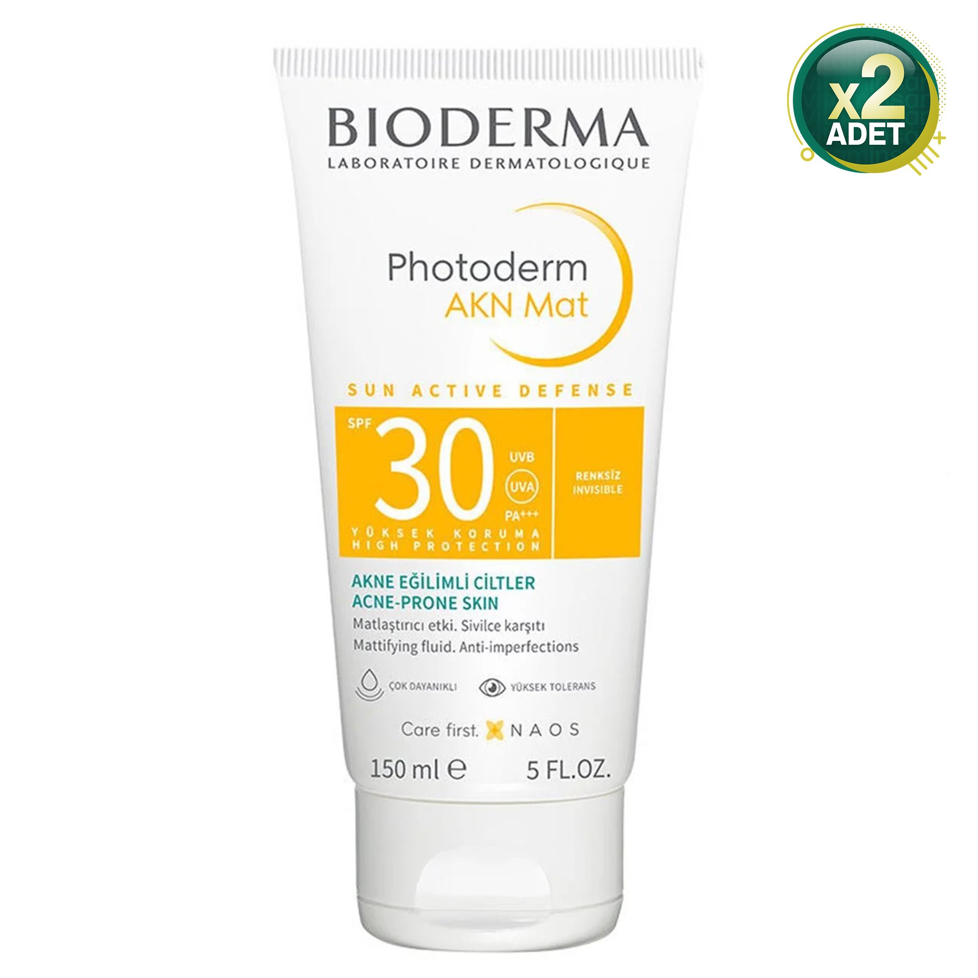 Bioderma Photoderm AKN Mat 150 ml 30 Faktör Güneş Kremi 2 Adet