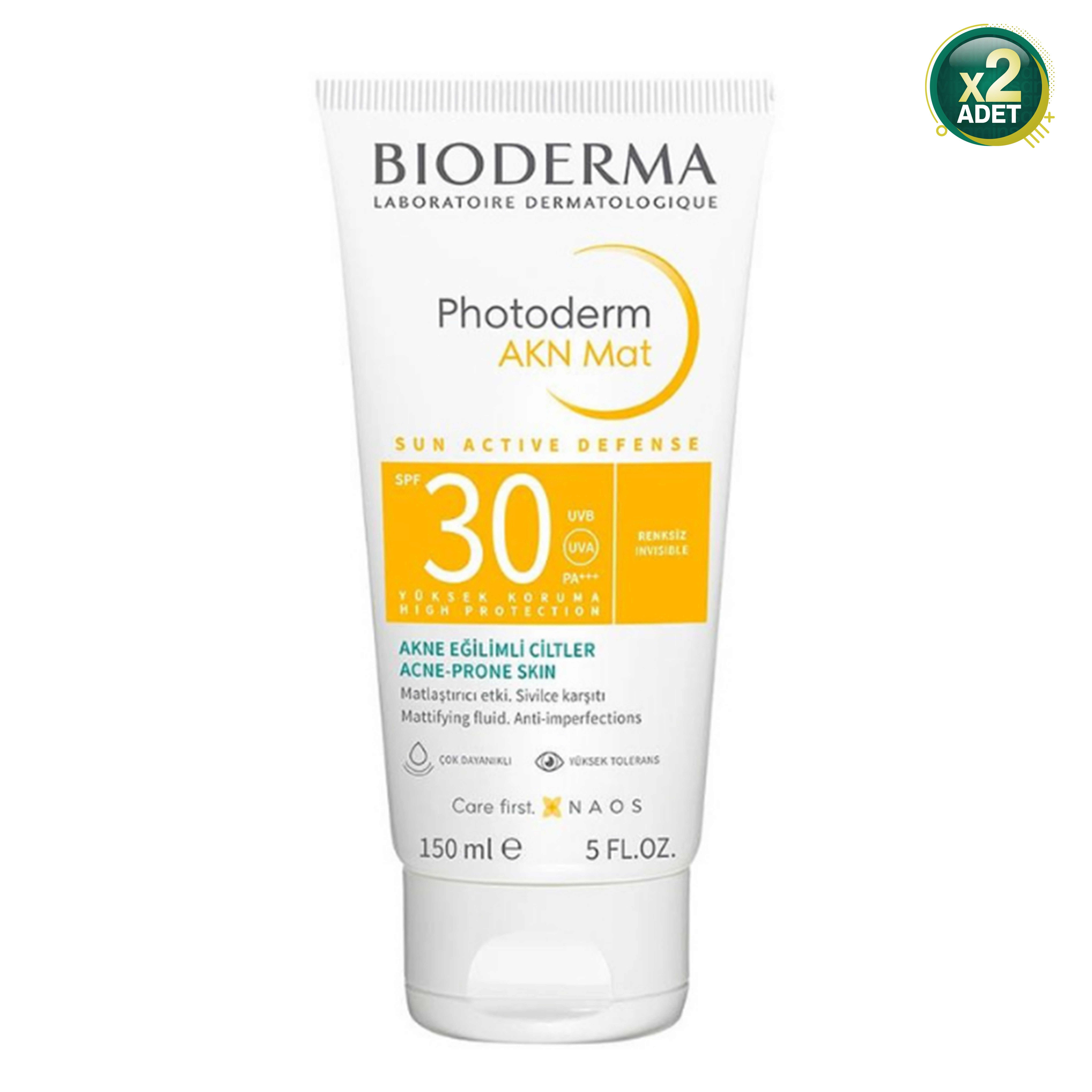 Bioderma Photoderm AKN Mat 150 ml 30 Faktör Güneş Kremi 2'li Paket