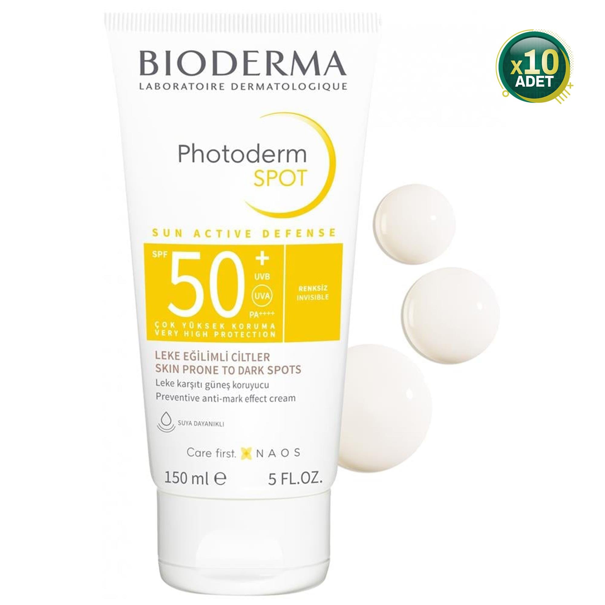 Bioderma Photoderm Spot Leke Karşıtı 50 Faktör Güneş Kremi 150 ml 10 Adet